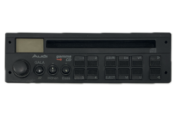 Frontansicht eines Audi Gamma CD Autoradios
