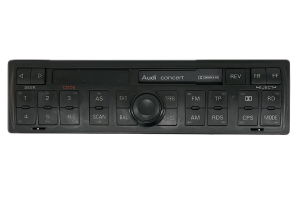Frontansicht eines Audi Concert TT Autoradios
